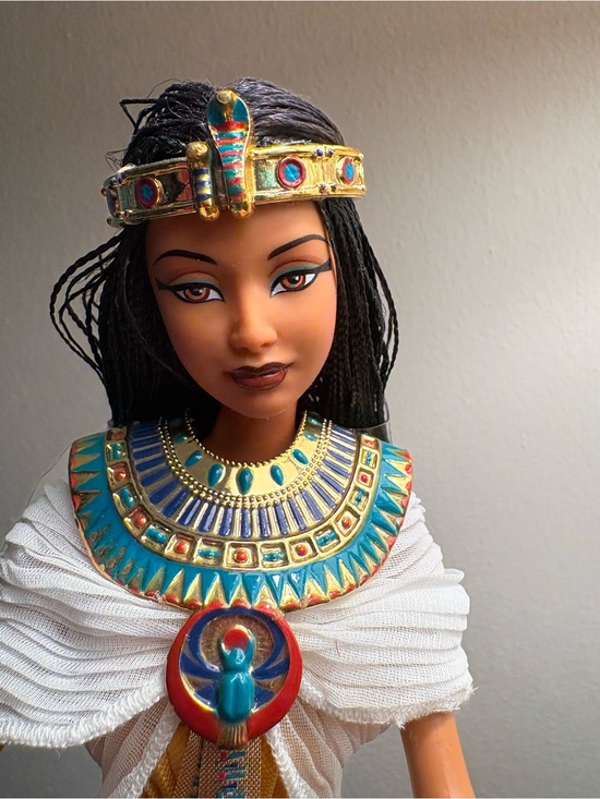 Barbie Other - Barbie Egyptian Cleopatra Doll with Gold, Turquoise, Blue, Red Accents